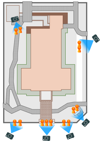 時計台撮影おすすめポイントの図